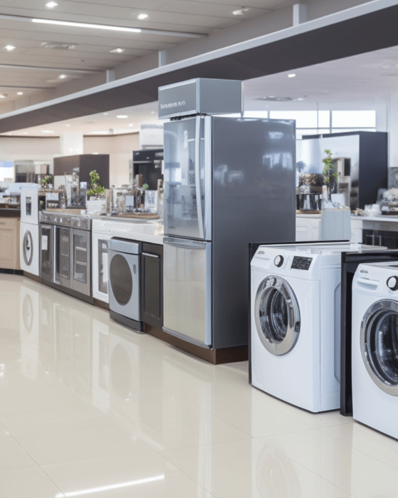 Modern appliance showroom